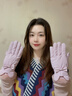 蘇木佰（SOMUBAY）兔子耳朵手套女冬季騎車(chē)冬款可愛(ài)保暖觸屏騎行女士電動(dòng)車(chē)加絨冬天 奶白【加絨加厚】 均碼 曬單實(shí)拍圖