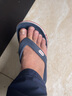 卡駱馳（crocs）人字拖鞋男女鞋 夏季新款運動休閑鞋透氣耐磨防滑夾腳平底涼拖鞋 貝雅人字拖/辣椒紅-深藍 43 -44 M10W12/內(nèi)長28cm 曬單實拍圖
