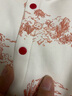 英氏【商場同款】喜慶新生兒連體衣男女寶寶純棉爬服嬰兒滿月服 新年紅【襟哈款】 73cm 曬單實拍圖