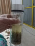 天喜（TIANXI）水杯玻璃杯大容量杯子家用办公便携男女双层过滤泡茶杯 本色320ml 实拍图
