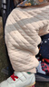 棉棉柔嬰兒連體衣秋冬款寶寶保暖衣純棉睡衣男女?huà)胗變阂路緤A棉哈衣 卡其色 100CM 曬單實(shí)拍圖