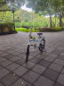 永久20英寸折叠自行车7级变速双碟刹男女士学生单车城市通勤车 白蓝色 实拍图