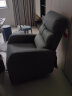 顾家家居（KUKA）现代简约小户型科技布单人沙发布艺功能单椅太空舱沙发A025 墨绿单人位手动 实拍图