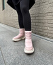 COZY STEPS可至【方槍槍同款】女士冬季新款厚底羊皮毛一體保暖防滑雪地靴 復古煙粉+暖意灰白 36 曬單實(shí)拍圖