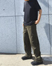 頂峰保羅（Dingfengbaoluo）工裝褲子男直筒休閑褲百搭舒適寬松闊腿潮流個(gè)性8383軍綠L 曬單實(shí)拍圖
