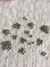 觀玉藏銀掛墜隔珠掛環(huán)隔片花托文玩佛珠手串手鏈項(xiàng)墜diy配件 隔珠混裝(一包50g) 曬單實(shí)拍圖