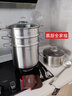 Momscook慕廚湯鍋304不銹鋼復底加厚大湯鍋燉鍋 鍋具 電磁爐湯鍋 燉 雙層蒸鍋(MT26ST) 26cm 曬單實(shí)拍圖