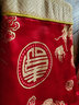 誠心城裕兒童套裝春秋新款男女寶寶衣服周歲服唐裝節(jié)日喜慶滿月服嬰兒抓周服五件套 0513圓福+鞋襪帽 90 曬單實拍圖