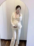 ARTFULMOM月子服秋冬產(chǎn)后純棉孕婦產(chǎn)后坐月子睡衣哺乳空氣棉10月份家居服 粉色兔子1805 XL【建議：125-145斤】 曬單實(shí)拍圖