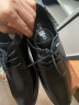 卡帝乐鳄鱼（CARTELO）英伦牛皮商务正装休闲男士低帮系带皮鞋男2511 黑色 增高版 38 实拍图