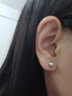 银奥纯999银耳钉女2024新款耳骨养耳洞耳饰情人节礼物 999耳钉2对（5mm+6mm各1对） 实拍图