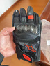 Alpinestars SMX-Z a星摩托車手套四季防水羊皮拼接短款機(jī)車騎行手套 黑紅熒光1030 L 曬單實(shí)拍圖