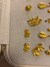 六福珠寶足金蝴蝶黃金耳釘耳飾送禮計價(jià)L07TBGE0015 2.20克(含工費189元) 配硅膠耳堵 曬單實(shí)拍圖