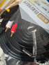JSJ 3.5音頻線(xiàn)一分二 3.5MM轉雙蓮花頭音頻線(xiàn)  3.5電腦音箱線(xiàn)RCA音頻線(xiàn) JSJ-322  黑色 10米 曬單實(shí)拍圖