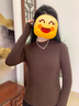 憨小二長(cháng)袖t恤女新款洋氣寬松上衣打底衫韓版修身百搭女裝秋冬季T恤圓領(lǐng) 正肩百搭長(cháng)袖T恤【深咖  L】 曬單實(shí)拍圖