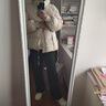 LPOX冬季棉服外套秋冬韓系小個(gè)子冬季立領(lǐng)棉服女氣質(zhì)加厚棉襖外套 杏色 M 建議100-110斤 曬單實(shí)拍圖