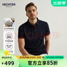 HECHTER夏季絲光棉男士短袖商務(wù)舒適休閑polo衫易穿搭 深藍色 XL 曬單實(shí)拍圖