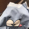 依鎏衣品秋冬純棉燈芯絨保暖孕婦背帶褲加絨加厚寬松大碼吊帶褲毛衣兩套裝 黑色（加絨）單件背帶褲 請拍自己對應的尺碼 曬單實(shí)拍圖