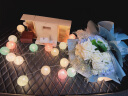 LED铜线灯串小彩灯闪灯串灯满天星生日蛋糕圣诞礼盒鲜花花束装饰 2米20灯暖白(可闪烁AG13） 实拍图