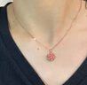 艾維拉925銀桃花項鏈女生吊墜鎖骨鏈時(shí)尚飾品七夕情人節生日禮物送女友 婉轉桃花項鏈 曬單實(shí)拍圖