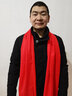 顏丁中國紅圍巾定制刺繡印logo紅色圍巾年會開業(yè)慶典會議活動同學(xué)聚會 款式1-15羊絨長須圍巾 曬單實拍圖