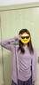 瑜伽少女運動(dòng)套裝女大碼寬松春夏健身房速干衣休閑晨跑步瑜伽服 紫色外套+紫色長(cháng)褲 L(110-125斤) 曬單實(shí)拍圖