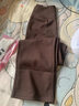 SIINSIIN【鞠婧祎同款】加絨直筒褲女新款秋冬休閑褲闊腿褲子顯瘦瑜伽褲 【薄絨款】加長(cháng)-暖栗咖 （6D暖皮科技） L 【121-135斤】 曬單實(shí)拍圖