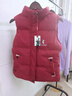 啄木鳥(niǎo)（TUCANO）加絨棉馬甲女式秋冬韓版寬松背心女無(wú)帽外套保暖無(wú)袖坎肩休閑上衣 大紅 XL 建議110-125斤 曬單實(shí)拍圖
