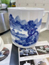 末都景德鎮陶瓷帶蓋茶杯水杯單個(gè)手繪青花瓷器山水辦公杯老板杯泡茶杯 江南水鄉【500ML】 曬單實(shí)拍圖