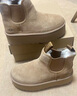 UGG【雙11搶先購】秋季女士休閑舒適厚底雪地靴切爾西短靴 1134526 CHE | 栗色 38 曬單實(shí)拍圖