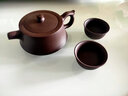 古往今來(lái) 宜興全紫砂壺手工小泡茶壺家里用功夫茶具套裝西施 周翔 紫泥 柱礎 曬單實(shí)拍圖