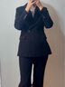 Sugargirl秋冬小西裝套裝女黑色職業(yè)通勤修身高端女裝西服外套職業(yè)主持正裝 單褲子/黑色西裝單褲子 M 曬單實(shí)拍圖