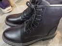 卡賓男靴秋冬季新款馬丁靴高幫英倫風(fēng)靴子復古工裝靴戶(hù)外皮靴保暖加絨 黑色加絨(8孔) 39 皮鞋碼 曬單實(shí)拍圖