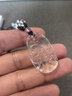 晶菲爾（CRYSTAL PHIL）天然白水晶十二生肖吊墜男本命年屬相牛龍馬猴豬羊項(xiàng)鏈女兒童掛件 小號(hào)生肖【鼠】配半珠鏈掛繩 曬單實(shí)拍圖