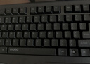 雷柏（Rapoo）NX1720 104鍵有線鍵盤鼠標(biāo)套裝 全尺寸筆記本電腦臺式機(jī)辦公鍵鼠套裝 防濺灑設(shè)計一體式掌托 黑色 曬單實(shí)拍圖