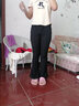 序匠（xujiang）微喇西褲女秋冬新款小個(gè)高腰垂感修身顯瘦加長(cháng)拖地馬蹄百搭喇叭褲 馬蹄褲九分款(身高158以?xún)?-3 M   體重96-107 曬單實(shí)拍圖
