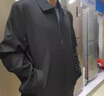 老爺車中老年外套男行政夾克男士春秋季新款爸爸裝老人上衣服 藏青色 XL (180) 推薦140-155斤 曬單實(shí)拍圖