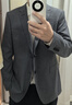 雅戈爾【性價比羊毛西服】西服男春季羊毛舒適單西男士高端修身西裝結(jié)婚 灰色 L 175/96A 曬單實拍圖