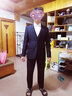 海瀾之家（HLA）西服套裝男新郎結(jié)婚正裝兩件套商務(wù)紳士禮服套西男士婚禮西裝套裝 黑色02 50 A/180/96A推薦75~80kg 曬單實(shí)拍圖