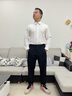 萊克斯頓襯衫男【商場(chǎng)同款】男裝春秋三防面料免燙長(cháng)袖襯衫男白色XL 曬單實(shí)拍圖