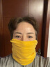 阿芙100%純山羊絨圍脖套頭男女式通用秋冬季假高領(lǐng)子防寒小圍巾百搭保暖針織韓版護(hù)頸椎薄款高端純色脖套 亮黃色 曬單實(shí)拍圖
