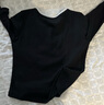 森馬（Semir）長袖T恤女短款撞色打底衫簡約風(fēng)秋季假兩件修身衣服101524101005 曬單實(shí)拍圖