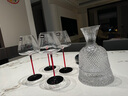 Nusider輕奢黑紅領(lǐng)結手工水晶紅酒杯套裝纖薄大號家用高腳杯葡萄酒杯酒具 720ML勃艮第X4只+實(shí)木旋渦醒酒器 曬單實(shí)拍圖