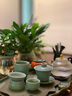 唐豐 哥窯冰裂功夫茶具小套禮盒裝家用中式開片可養(yǎng)茶壺茶杯蓋碗整套 哥窯10頭套組(綠) 曬單實拍圖