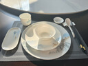 華開(kāi)酒店擺臺餐具套裝五星級高檔飯店私人會(huì )所定制logo四件套骨瓷碗碟 山林隱逸9件套 9頭 曬單實(shí)拍圖