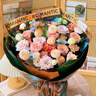 Fabrique6A級桑蠶絲花卉印花小飛袖連衣裙女夏季新品長裙 花色 M 曬單實拍圖