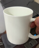 錦鳯骨瓷馬克杯水杯大容量奶杯酒店賓館客房刷牙杯可定制logo純白 馬克杯 400ml 曬單實(shí)拍圖