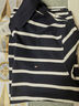 TOMMY HILFIGER【透氣舒適】夏季男裝珠地網(wǎng)眼條紋短袖T恤翻領POLO衫J9397 藍白條紋FAP M （推薦：135-150斤） 曬單實拍圖