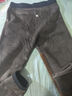 雅鹿大碼保暖褲男加肥加大高腰胖子秋褲中老年加絨加厚肥佬打底棉毛褲 色拉姆深灰褲【護膝款】 4XL【160-180斤】 曬單實(shí)拍圖