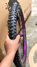 軟尾山地車(chē)速降自行車(chē)雙減震可控氣叉藍圖變速器越野男女變速賽車(chē) 8速+鎖死前叉+變色紫綠 24寸-線(xiàn)剎-140響-藍圖變速 曬單實(shí)拍圖